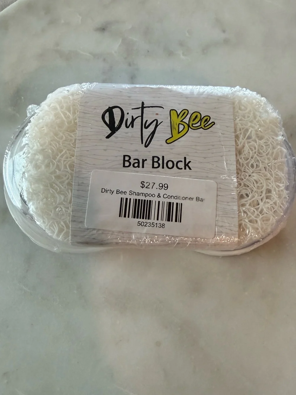 Dirty Bee Shampoo & Conditioner Bars w/Block & Scalp Scrubber NEW